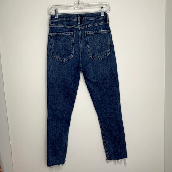Agolde Nico High Rise Slim Womens Blue Denim Jeans Size 26 - Picture 3 of 14